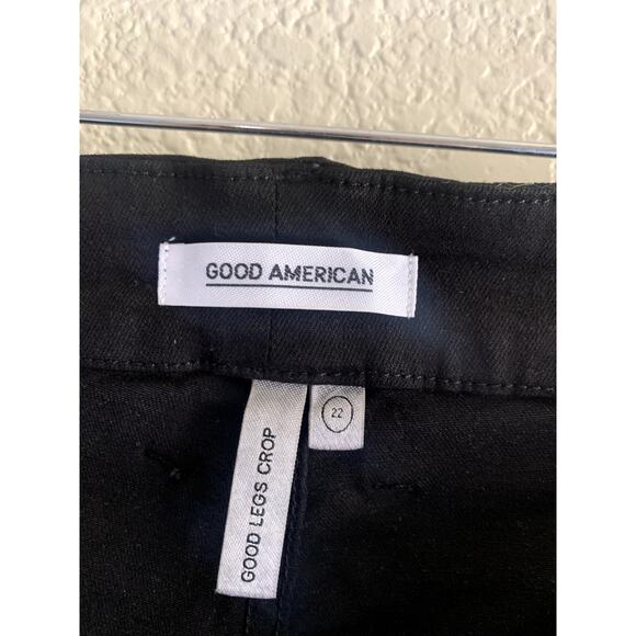 Good American Good Legs Crop Skinny Jeans in Black Plus Size 22 NWT - Picture 8 of 9